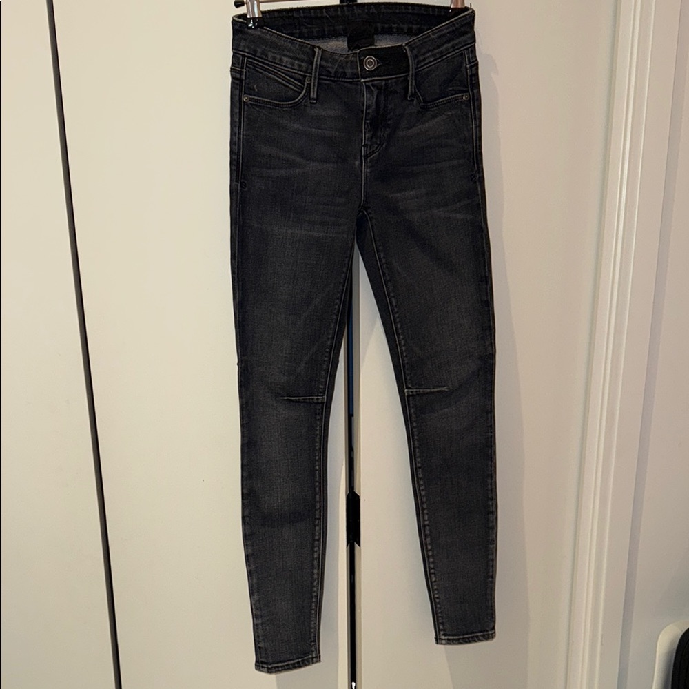 Women's R+A Black Skinny Jeans